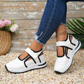 summer new arrival: everyday sporty style, plus size platform sandals with closed toe and open back, chunky sole