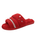 autumn winterflatseasiest for matchinscasual one-piece cotton slippers indoor and outdoor wear rhinestone pearl fur slippers