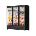 Huaer refrigerated freezer commercial refrigerator food freezer three-door vertical independent door temperature control freezer display cabinet