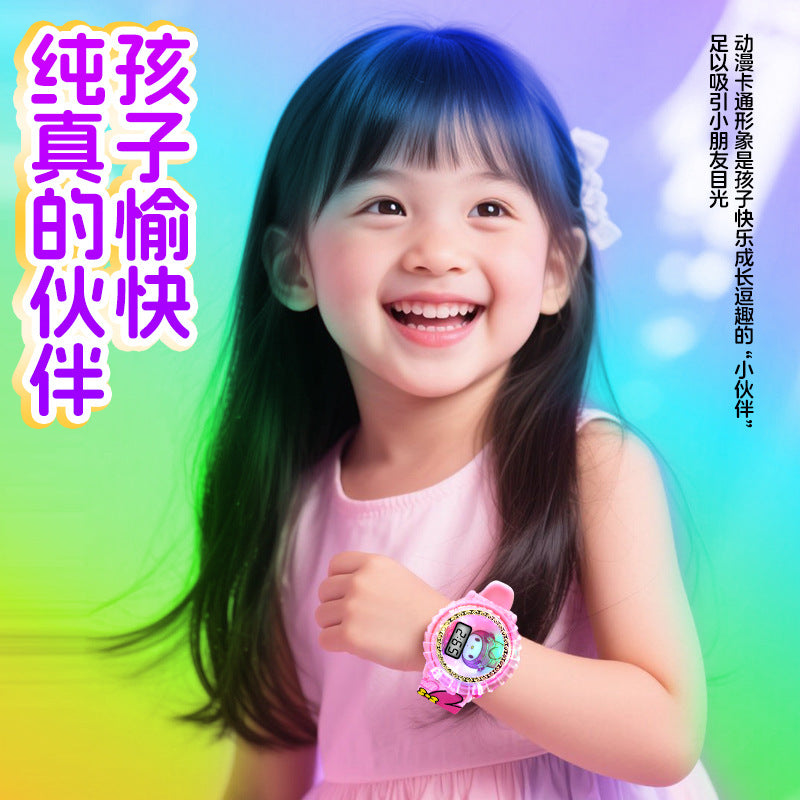 New sanrio colorful light-up children's electronic watch - my melody & hello kitty - perfect gift for kindergarten & elementary school boys & girls