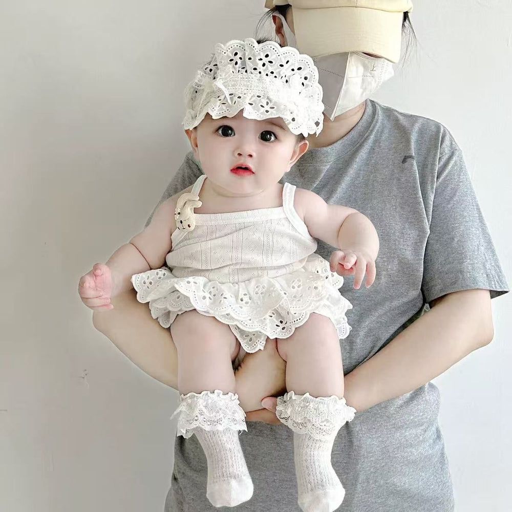 Summernew arrivalinfant outwear suspender bag butt shirt baby girl cute suspender cartoon bag butt skirt crawling suit summer