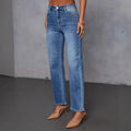 Xintang denim capital stretch jeans women's new arrivalexportelegantwork clothingstraight-leg pants washed monkey jeans