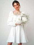 spring/autumn new arrivals: european and american style white dress - perfect for cross-border  sales (tenu)