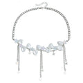Pearl necklace wholesale fashion cross-border light luxury sense of design tassel necklace women's star multi-layer classy sense sweater chain