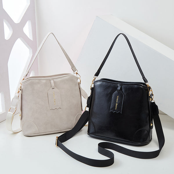 VR欧美复古水桶包2025women handbags新款女包大容量女士手提袋