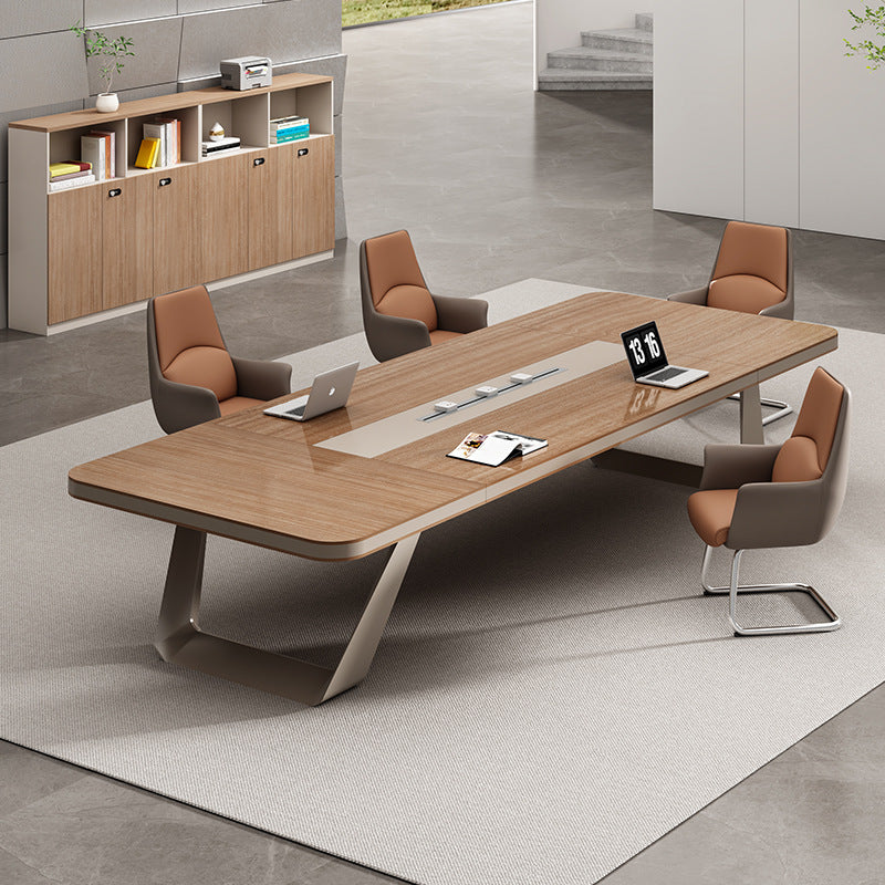 Saint li conference table training office furniture panel rectangular table office large casual modern table and chair combination