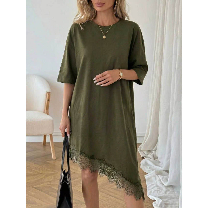 Shipped: new summer collection for independent e-commerce stores - cross-border european & american women's fashion - sexy lace trim dress