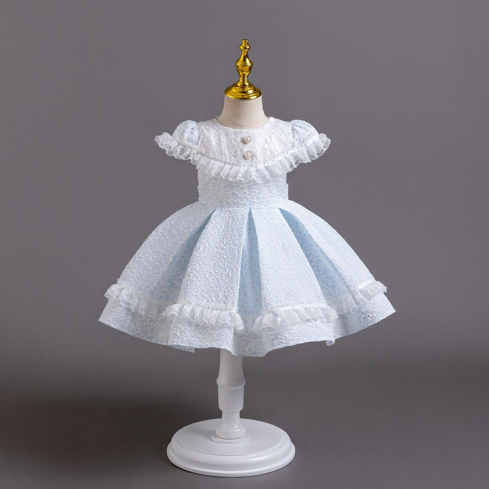Wholesale new arrival baby girl evening dress lace tutu cake princess dress first birthday dress baby dress