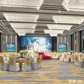 Custom carpets for hotel banquet halls, corridors, and aisles - fire-retardant, full-spread nylon printed carpets for restaurants and dining rooms