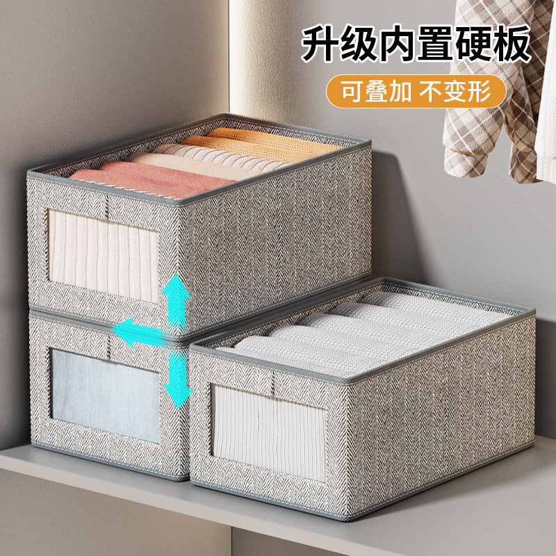 Classification Window Storage Box Visual Pants Clothes Storage Artifact Clothing Drawer Organizing Box Household Storage