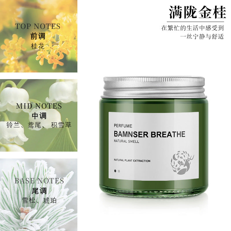 High-end car air freshener solid balm - long-lasting fragrance, air purifying, odor eliminating - wholesale available
