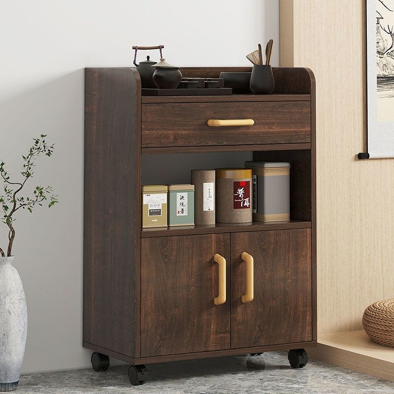 Modern minimalist tea cabinet, cupboard, home kitchen storage cabinet, living room wall-mounted cabinet, office water boiler storage cabinet