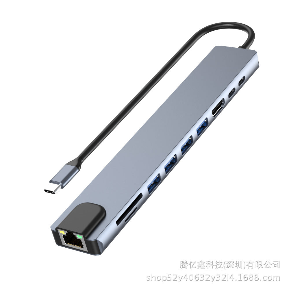 Laptop type-c 10-in-1 docking station 100m network card usb3.0hub hub usb docking station