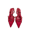 Za manufacturer 2026 spring export criss-cross buckle strap pointed-toe high heel sandals, british style mule women's shoes