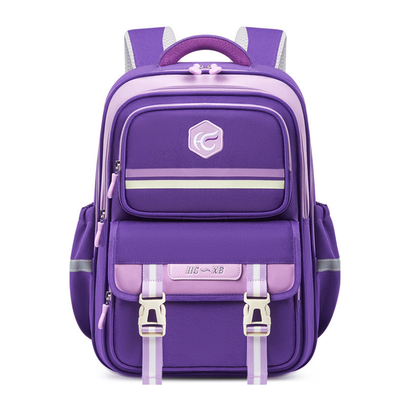 New british style elementary school backpack - large capacity, grades 1-6, boys & girls, lightweight, spine-protecting, wholesale