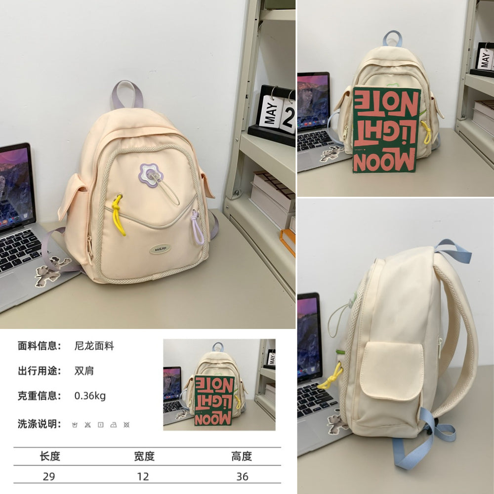 2025 new year's sweet style mini backpack - simple shoulder bag for middle school, high school, and college students - women's travel bag
