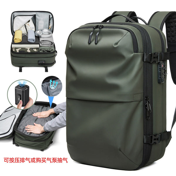 Backpack Men's Large Capacity Vacuum Compression Dry and Wet Separation Travel Bag Multifunctional Business Travel Computer Backpack