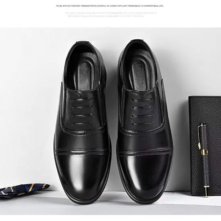 2024 hot-selling men's business leather shoes: new casual summer shoes, versatile middle-aged dad shoes, dropshipping available