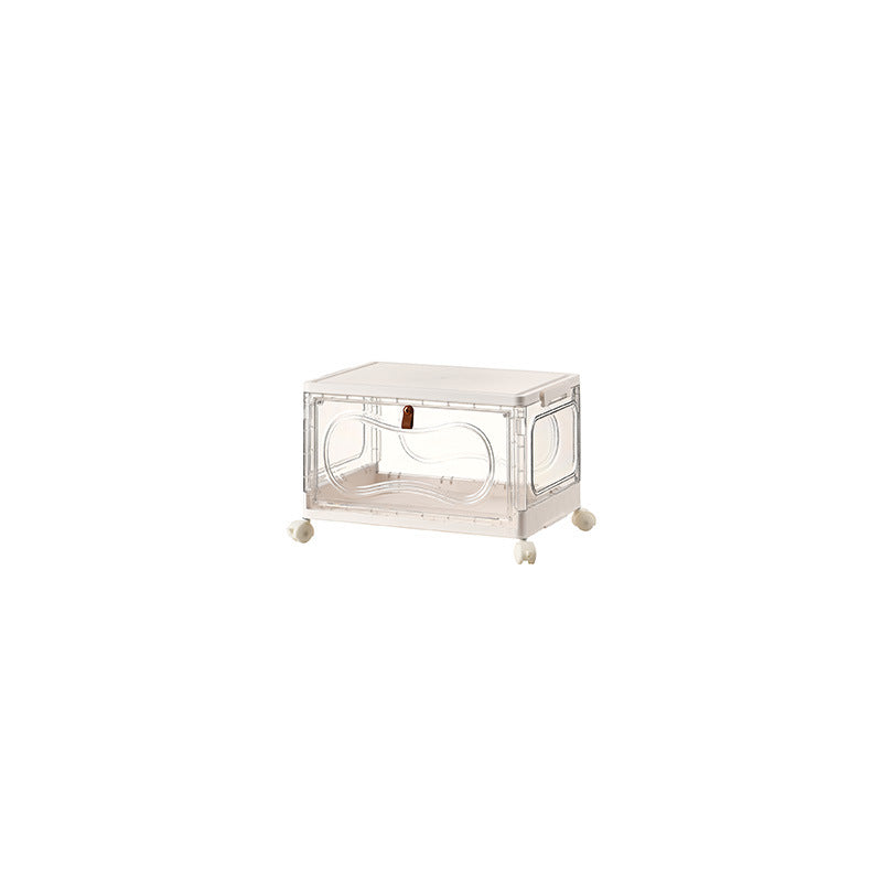 Door shoe cabinet foldable transparent large-capacity multi-layer shoe display finishing box installation-free dust-proof clean storage