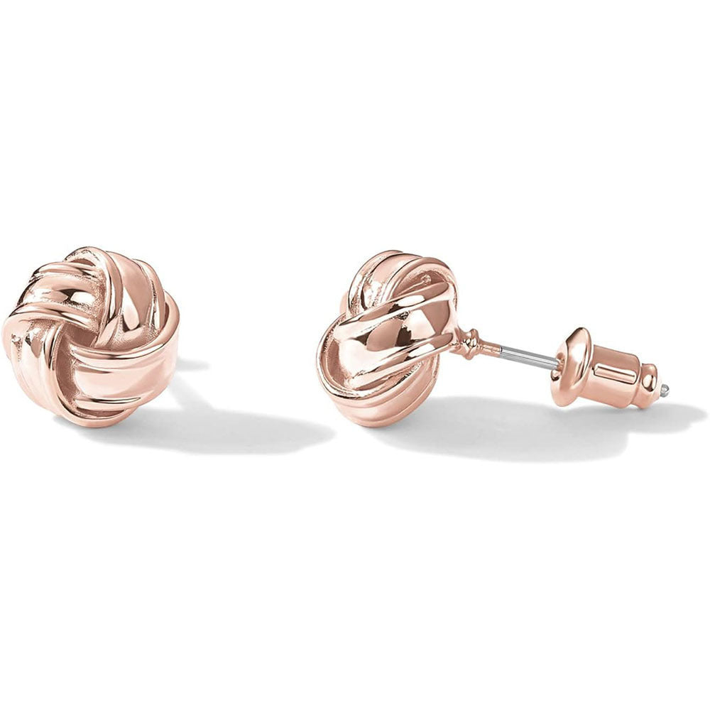 S925 sterling silver stud earrings, 14k gold plated twisted smooth earrings for women, new european and american cross-border accessories jewelry