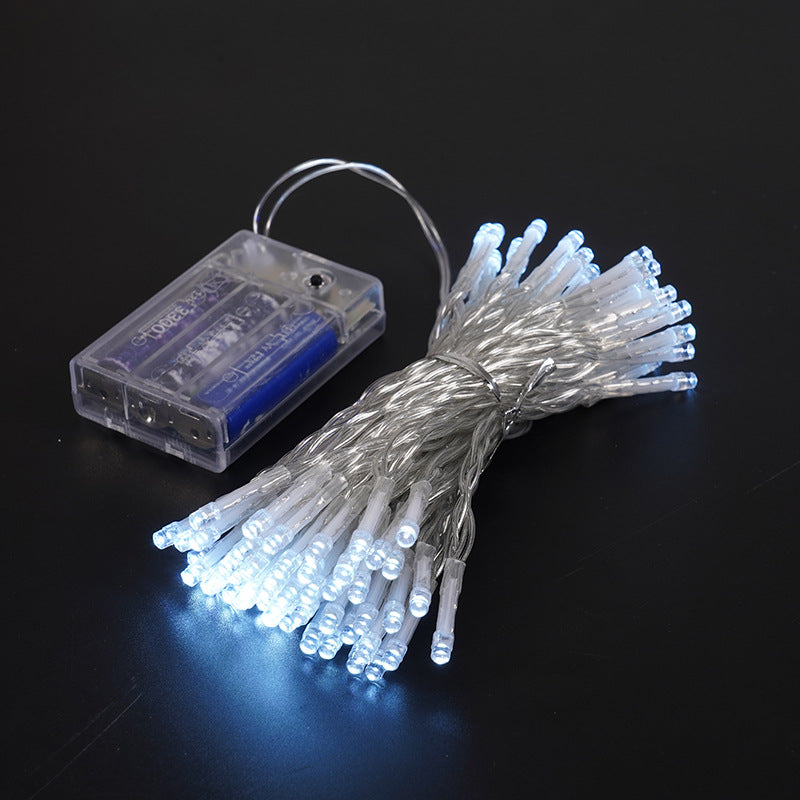 led lanterns waterproof rubber wire flashing lights low-voltage gypsy stars outdoor tree-entangled Christmas decorative lights