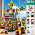 Magnetic cube magnetic thinking building blocks children's educational early education toys 3d magnetic building blocks cognitive geometry gift