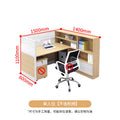 Saint li cai office desk and chair set with partition screen - office employee workstation computer desk