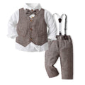 Kids suit suit handsome boy flower boy vest dress baby boy first birthday birthday medium large child suit spring clothing