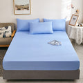 Bed sheets single piece fitted sheet all-inclusive bed cover mattress protector washed cotton summer maternal and infant washed cotton fitted sheet three-piece set