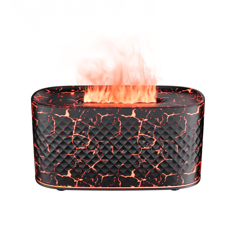 new humidifier, colorful simulated flame aroma diffuser, home hotel desktop usb air humidifier