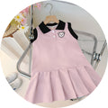 Girls' dress  new korean style children's polo dress casual chic fashionable sweet girl's skirt