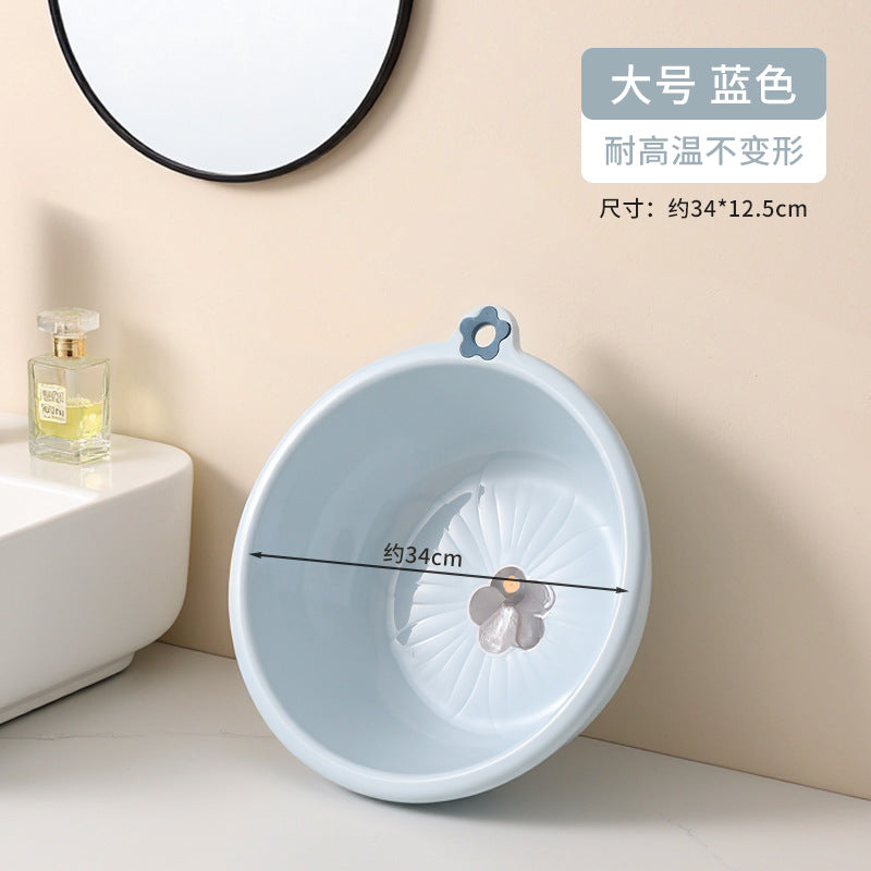 Washbasin for homethickened hanging plastic wash basin for washing vegetables and butt, durable large and small laundry and foot washing basin