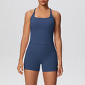 New cloud-feel quick-dry high-waisted butt-lifting shorts activewear set - perfect for yoga, outdoor training, running, and fitness