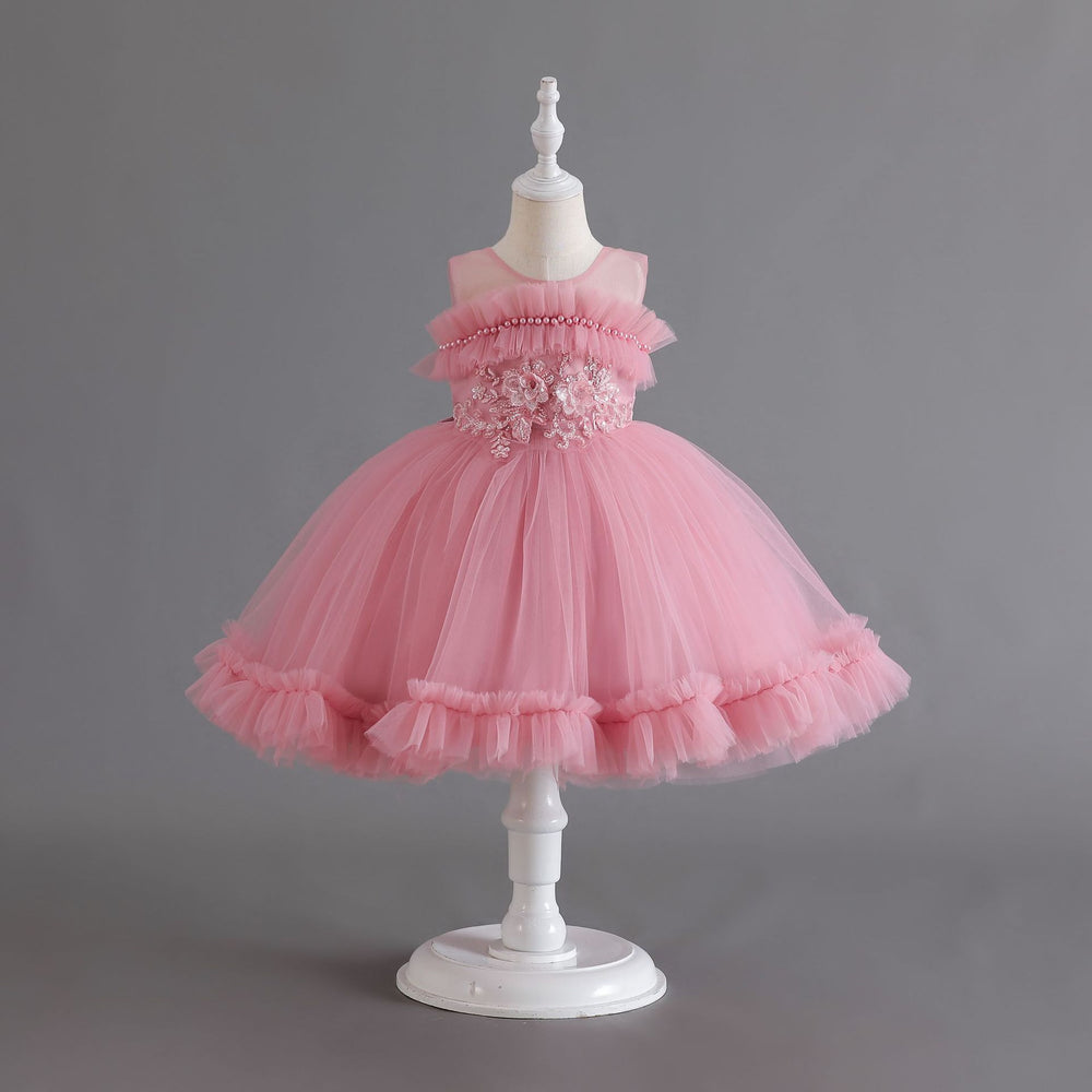 Export children's sequin lace princess dress for baby girls' first birthday - baby dress