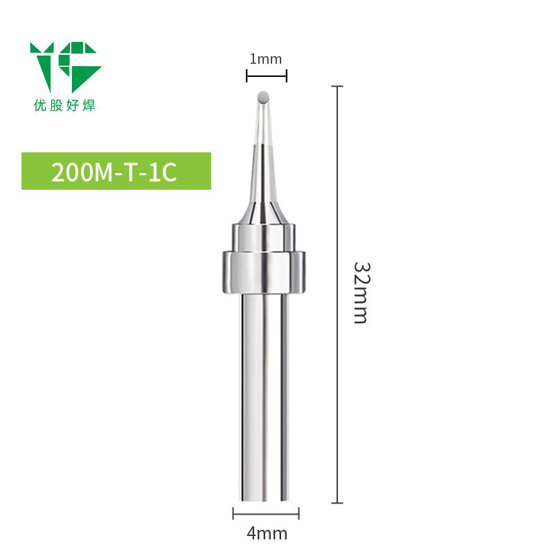203H electric soldering iron head 90W high frequency welding table 200 Luo iron head pointed nozzle horseshoe nozzle knife head welding table universal ferrochrome head