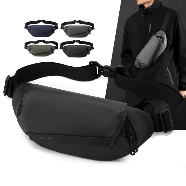 WEPOEWR new cycling function wind messenger bag sports fanny pack business commuter men's magnetic buckle breast bag