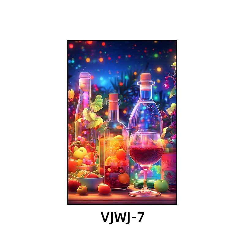 Bar KTV box decoration hanging pictures Cocktail bottle clear bar atmosphere music dining bar Bistro decoration painting