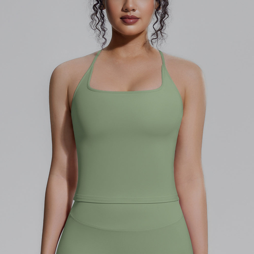 new arrival tight sports intimates women's padded i-shaped back yoga tops pilates fitness vest