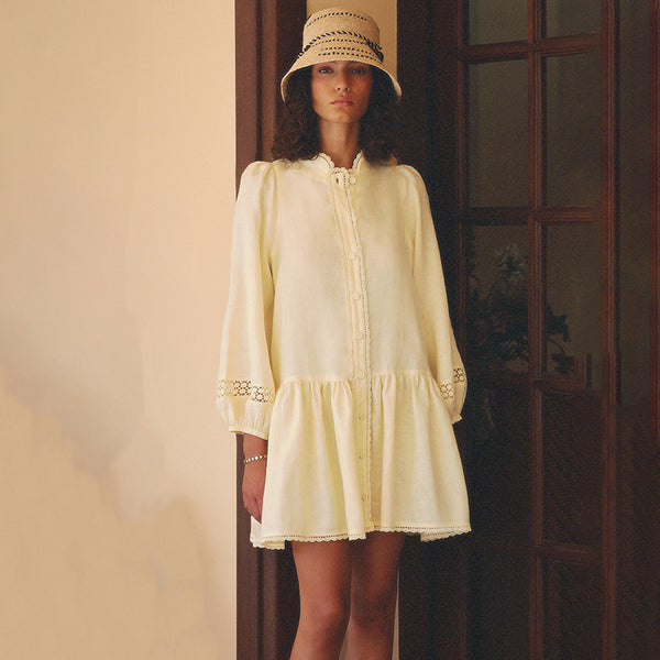 new hot-selling pleated cardigan short skirt women's  fashionable and sexy single-breasted slim-fit dress