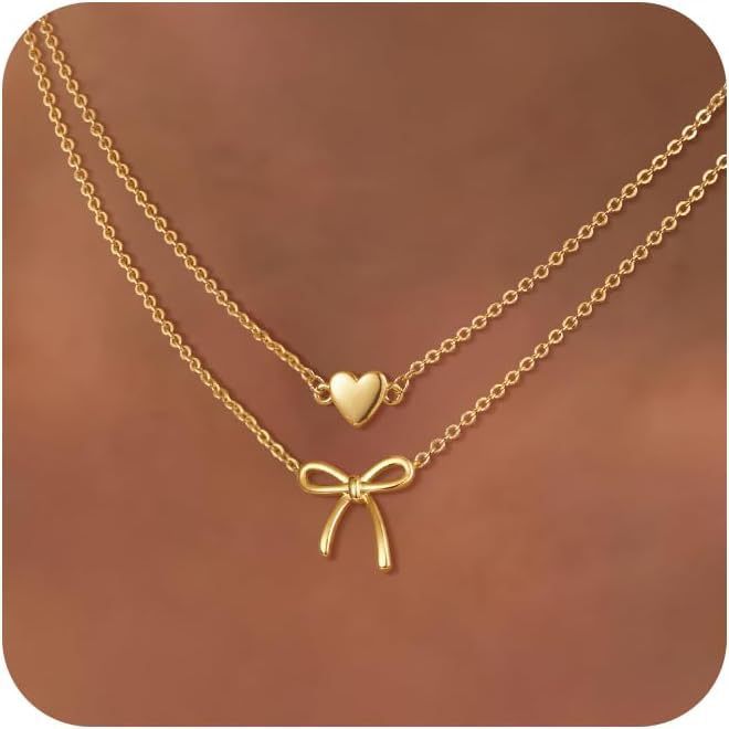 niche design copper zircon gold-plated bows necklace 2025 new style fashionaccessible luxury necklace