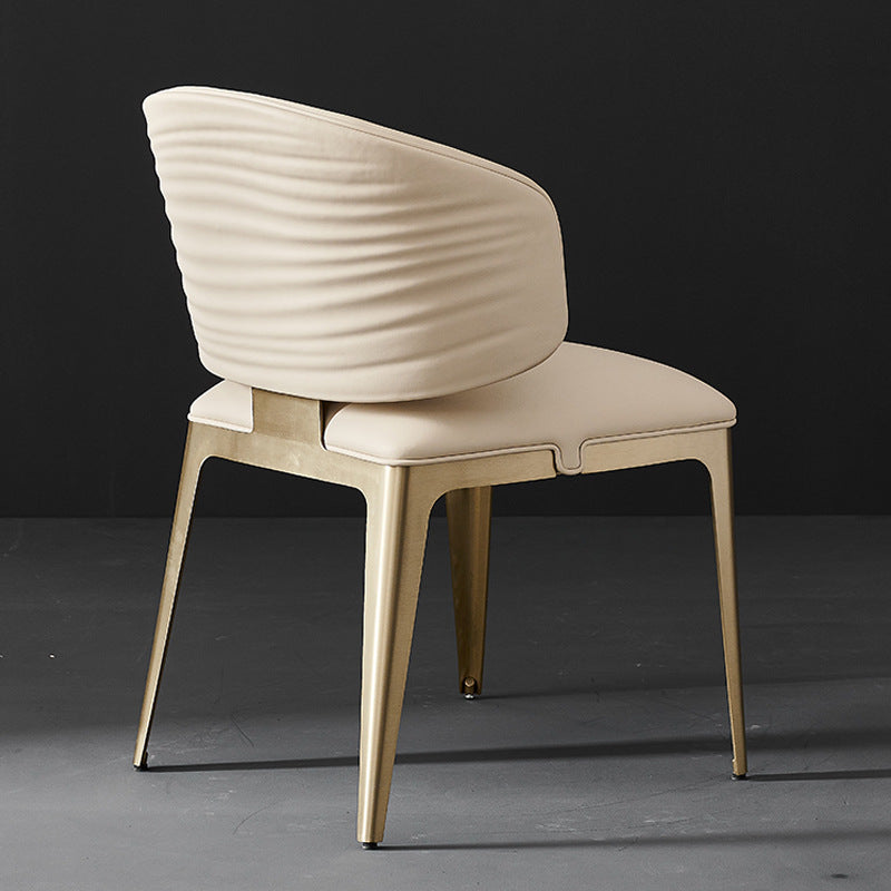 Italian light luxury wave pattern dining chair italian for home island luxury stone back chair cafe sales department negotiation chair
