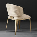 Italian light luxury wave pattern dining chair italian for home island luxury stone back chair cafe sales department negotiation chair