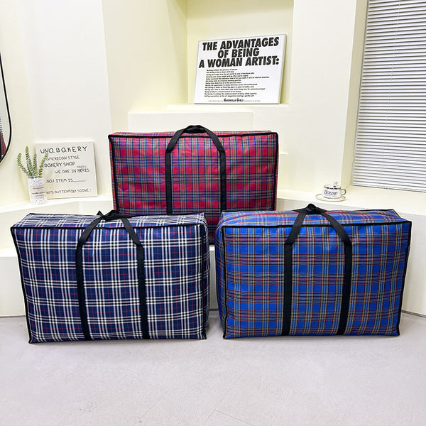 Moving bag Storage Large capacity quilt packing bag Hand woven luggage Water-proof Oxford cloth bag