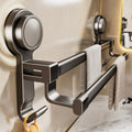 Suction cup towel bar bathroom punch-free toilet bathroom wall-mounted space aluminum bath towel rack towel rack