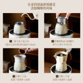Single valve moka pot small coffee pot espresso portable coffee machine hand brew pot coffee suit mini