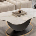 Modern minimalist rock slab coffee table - perfect for small spaces, living rooms, and home use. new irregular cloud-shaped design