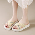 Women's summer slippers - 2025 new thick-soled, versatile korean style crossover sandals - popular trending slides - wholesale
