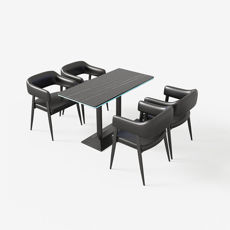 Cafe Bar Clear Bar Luminous Table and Chair Combination Pub Club Retail Bar Box Ktv Sofa Booth