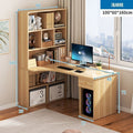 Light walnut 100cm# heightened bookcase [left and right interchangeable]