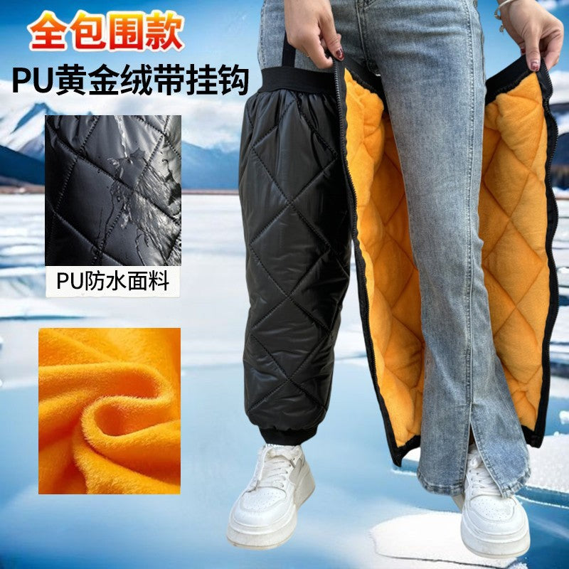 Winter leg warmers for electric bikes, motorcycles, and scooters - warm, thickened, waterproof knee pads - windproof knee protectors for electric scooters